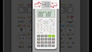 Calculo Determinante de una Matriz  en SEGUNDOS con Casio fx-115ES Plus 📐