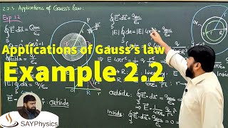 L19.3 Applications of Gauss's law: solution example 2.2