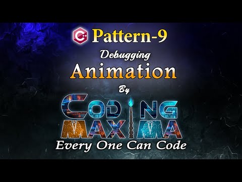 Cpp Pattern 9 | Cpp programming | Coding Maxima | coding animations