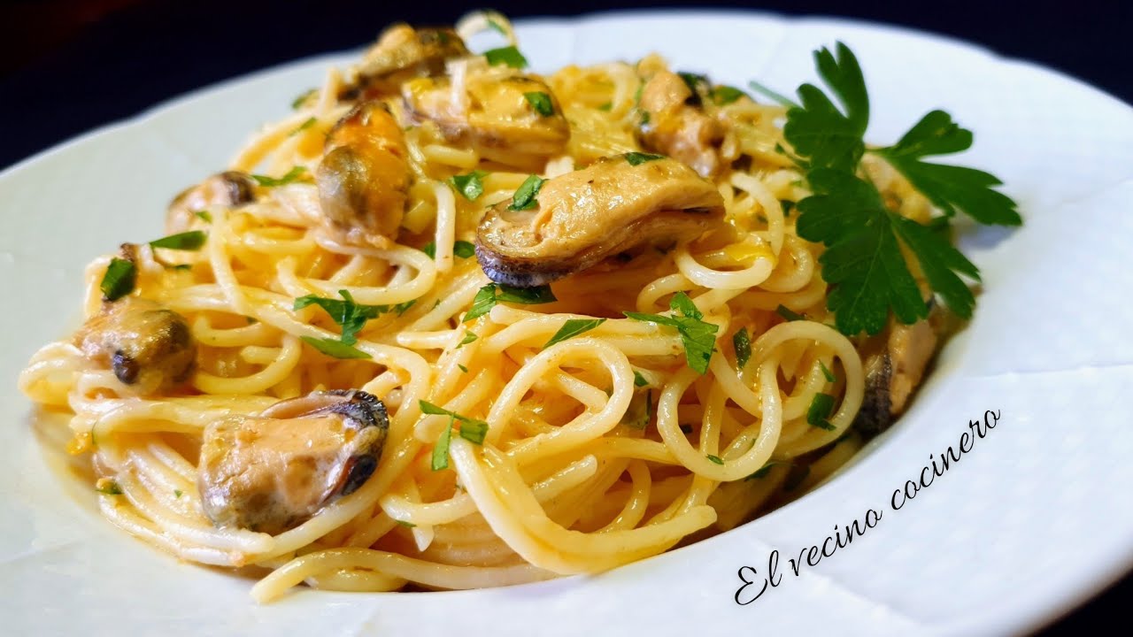 PASTA con MEJILLONES en escabeche