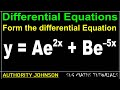 How to form a differential equation by eliminating the arbitrary constants