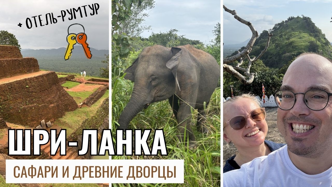 ШРИ-ЛАНКА: ЕДЕМ НА САФАРИ, НАБЛЮДАЕМ БУДДУ В ПЕЩЕРАХ И ЛЕЗЕМ НА ГИГАНТСКУЮ СКАЛУ. ВЛОГ. ЧАСТЬ 3