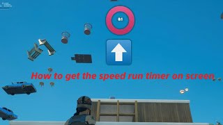 How to get the speed run timer on screen in fortnite #speedrun #fortnite #fortnitecreative