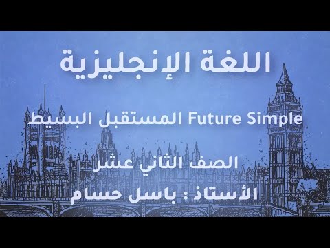 شرح درس المستقبل البسيط Future Simple انجليزي توجيهي 2022 الاستاذ باسل حسام 
