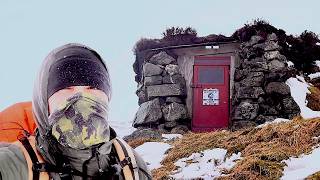 Caught in a Blizzard — Tiny Mountain Shelter Overnight | Jock’s Road