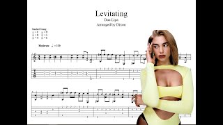 How to play Levitating by Dua Lipa on Guitar Fingerstyle (TAB Playthrough)