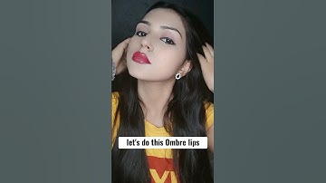 ombre lips in just 3 steps |  How to get ombre lips. #shorts #trending #youtubeshorts #shortsvideo