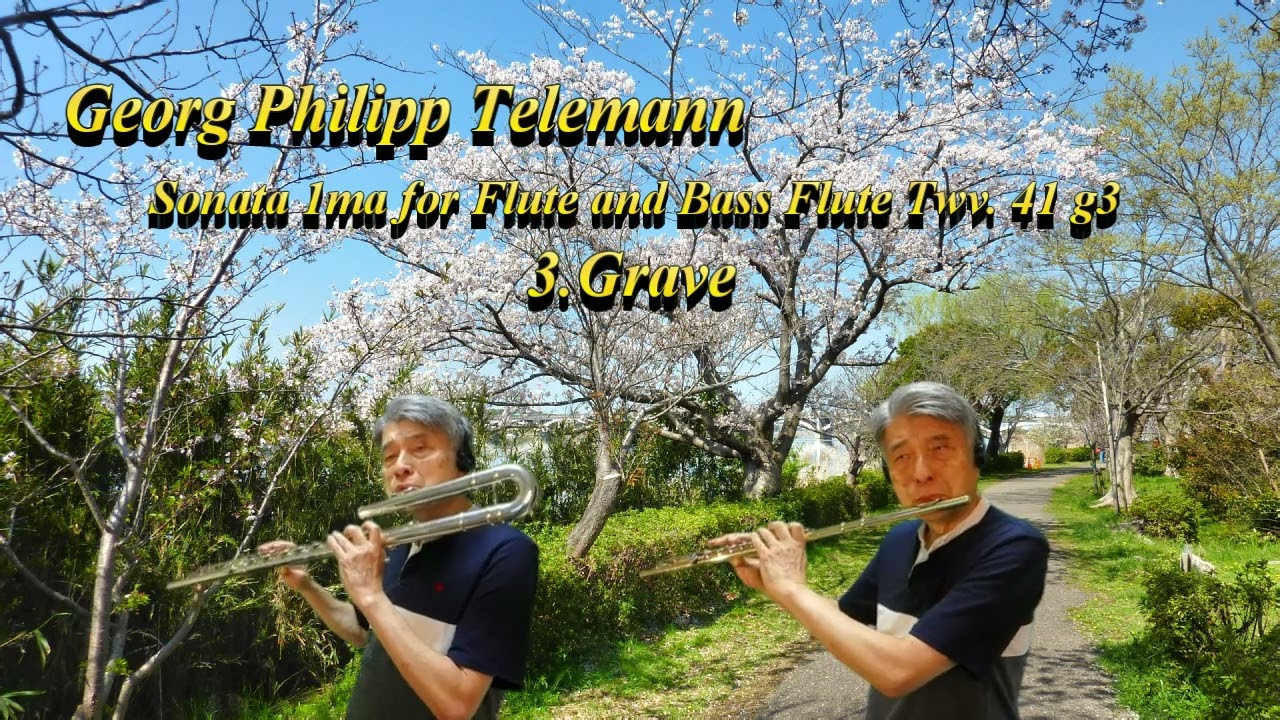 Telemann（テレマン） SONATA 1ma TWV41-g3 3.Grave - YouTube