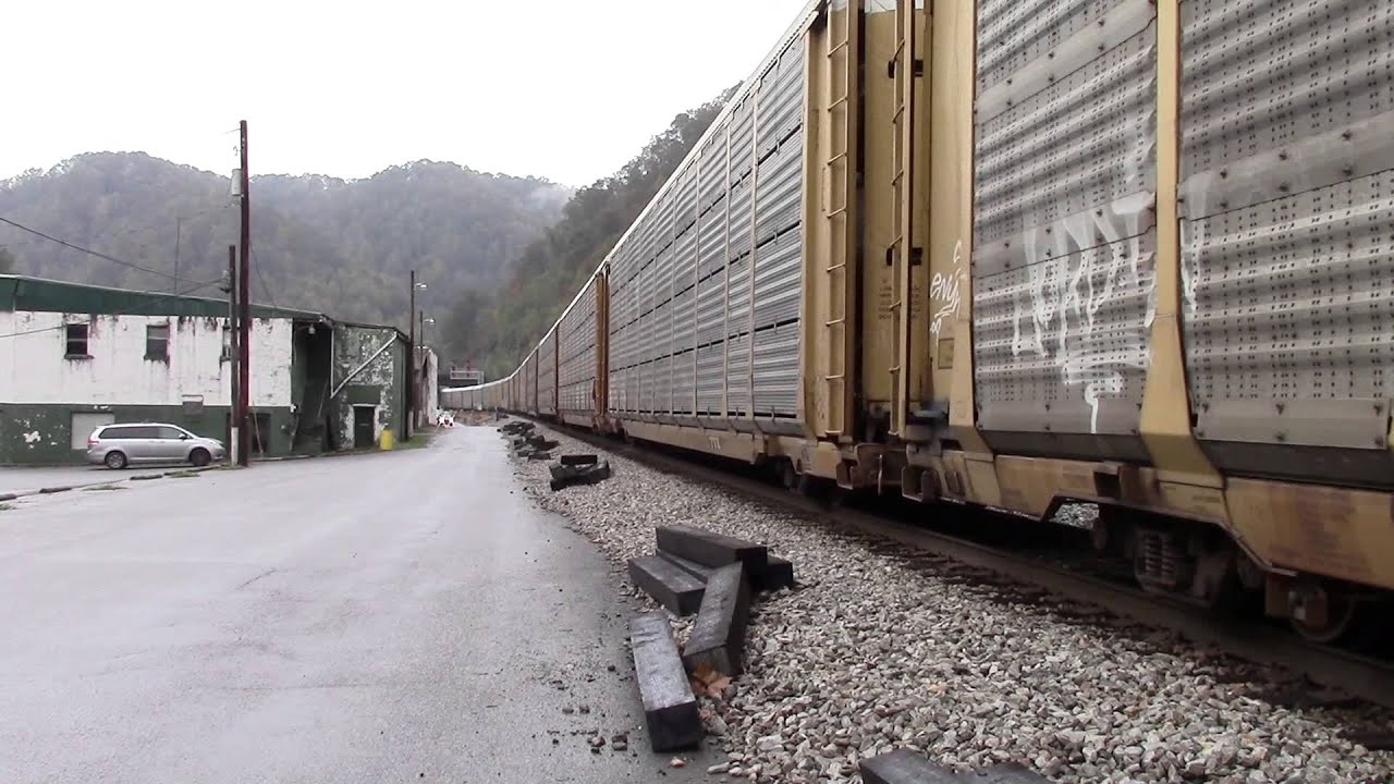 NS EB autorack in Iaeger, WV 10/17/2013 YouTube
