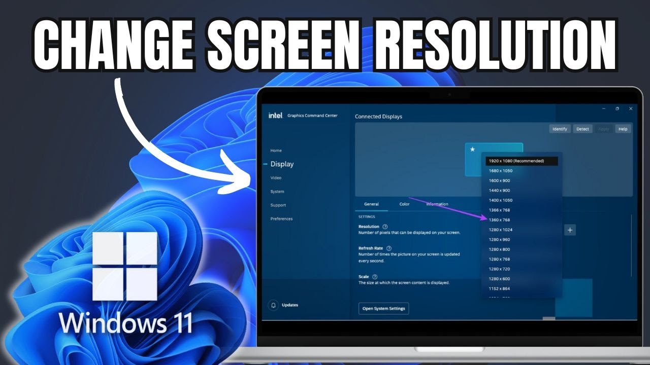 How to Change Screen Resolution on Windows 11 - YouTube