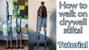 How to use Drywall Stilts! (TUTORIAL)