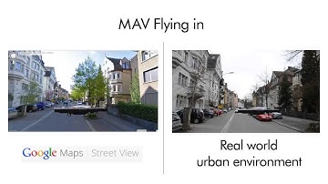 MAV Urban Localization from Google Street View Data