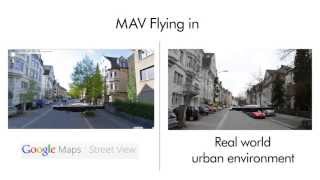 MAV Urban Localization from Google Street View Data