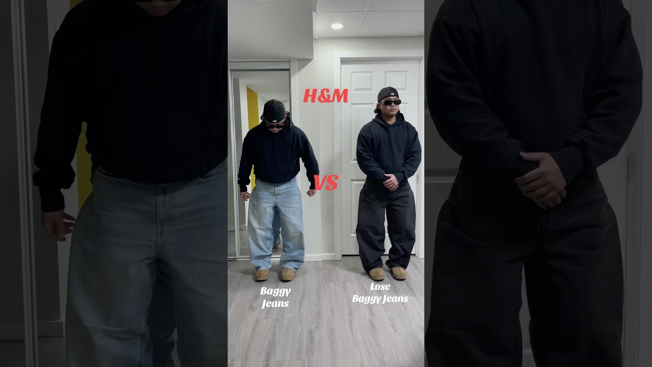 H&M Baggy Jeans VS lose Baggy Jeans 