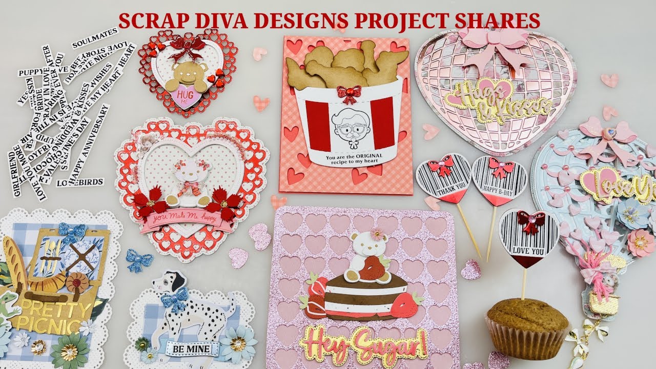 Проект ко Дню святого Валентина #scrapdivadesigns @ScrapDiva29 #valentinecrafts #craft #papercraf...