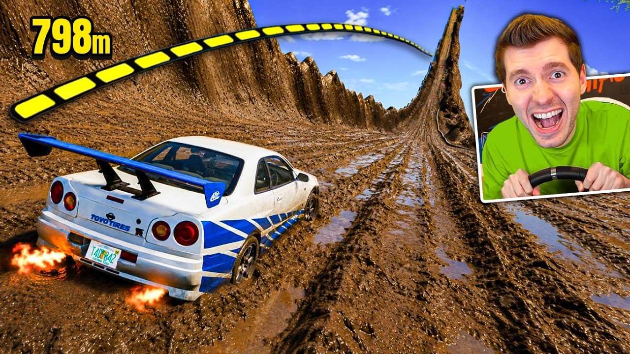 298 KM de ATOLEIRO na LADEIRA do BeamNG Drive
