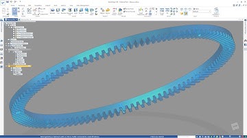 SOLID EDGE ST9 - GEAR RING - CONCRETE MIXER