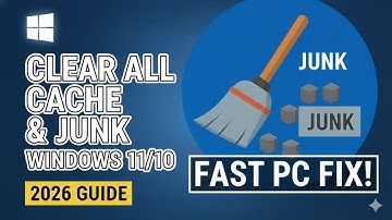 CLEAR ALL CACHE & JUNK from Windows 11/10 (2025 Guide) - 🚀 FAST PC FIX
