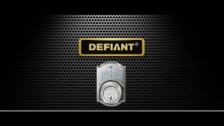 Defiant Spin to Lock Electronic Deadbolt Installation Video