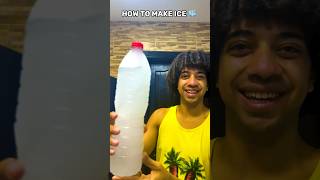 كيفيه صنع الثلج فى ثانيه / how to make ice in second