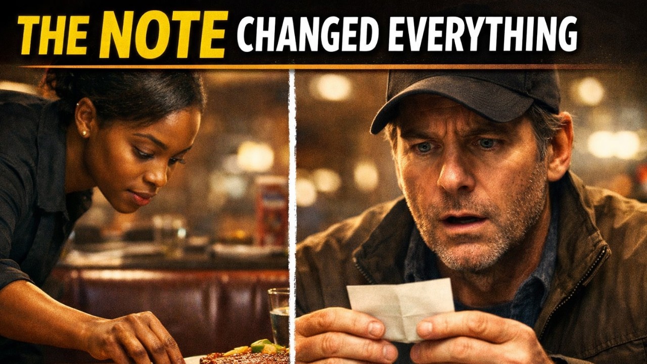 Undercover Billionaire Orders Steak — Black Waitress Slips Him a Note That Freezes Him