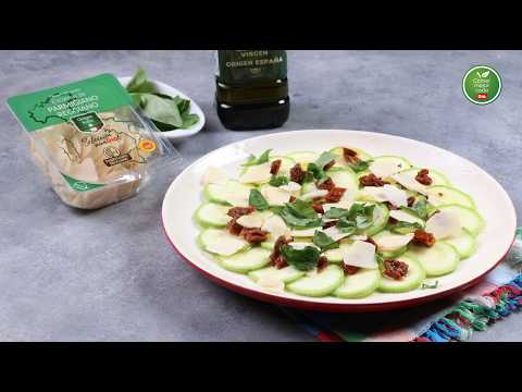Carpaccio de Calabacín con Tomates Secos y Queso Parmesano | Comer Mejor Cada Día | Dia España