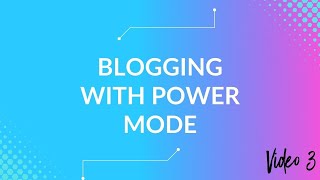 Jasper ai Power Mode Blog