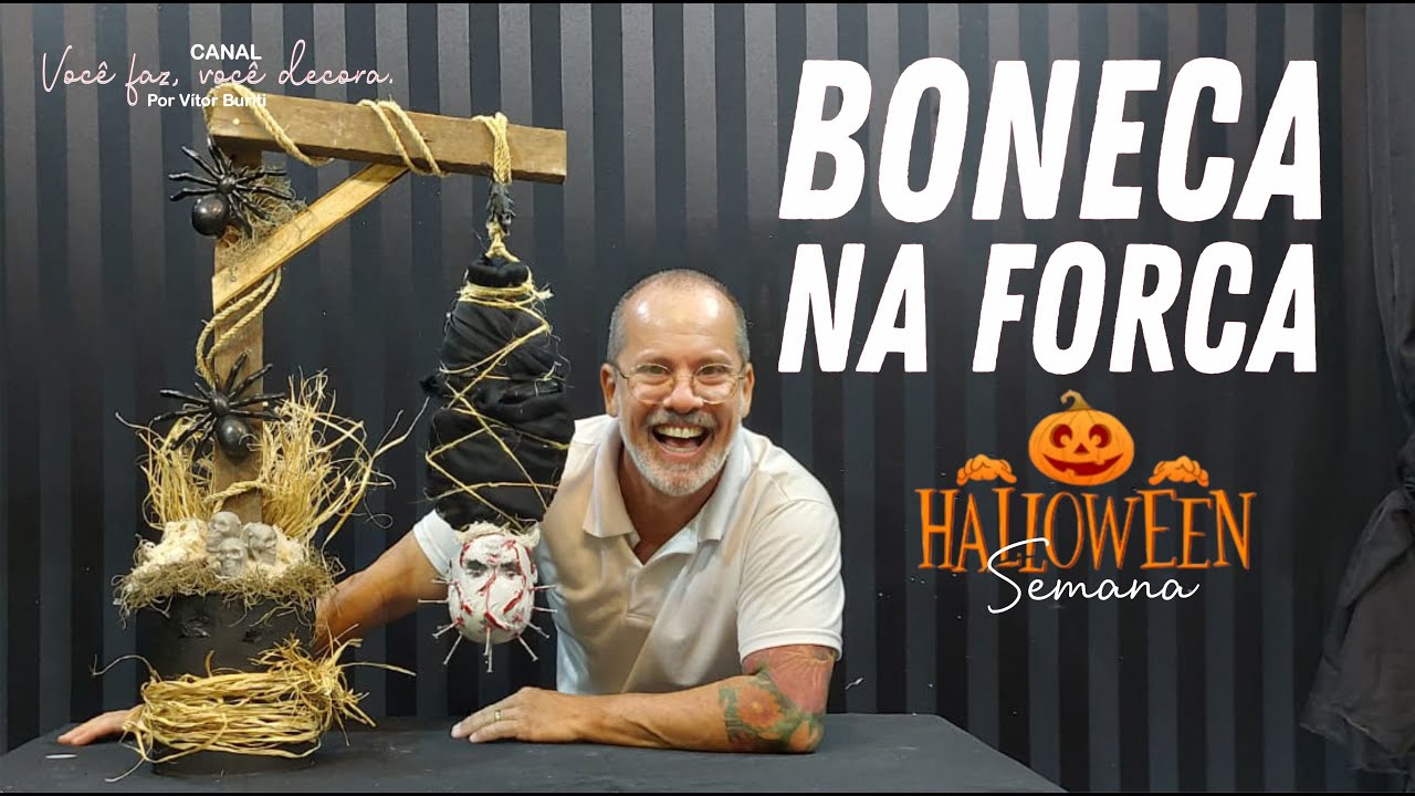 Tutorial de Halloween, Rápido e Fácil de fazer . Tema: Boneca