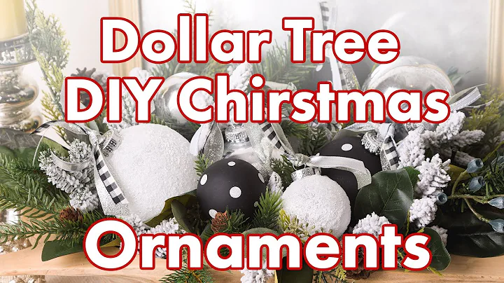 DOLLAR TREE CLEAR CHRISTMAS ORNAMENT DIYS