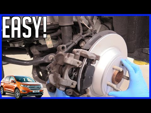 How to Replace Rear Brake Pads and Rotor Ford Edge 2015-2023 | Sizes and Torque Specs!