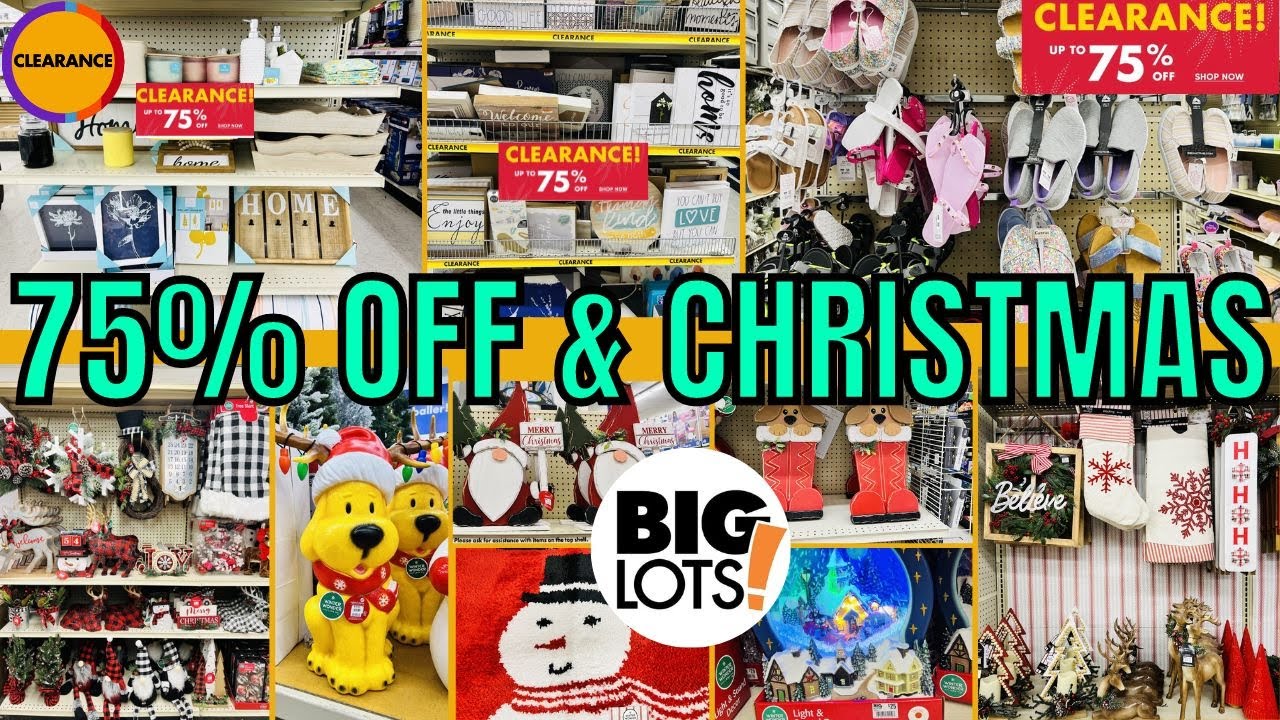 BIG LOTS CHRISTMAS DECOR CLEARANCE SHOP WITH ME 