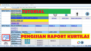 CARA MENGISI RAPORT K13 SD  || TUTOTIAL