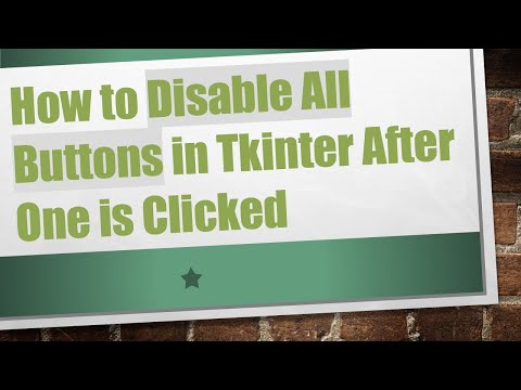 How to Disable All Buttons in Tkinter After One is Clicked