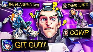 This Sigma Went Mad Trying To Deal With Flankers - Overwatch 2 Spectating