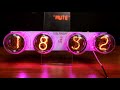 Ламповий годинник ІН-4 RGB  | NIXIE CLOCK | Lamp clock on IN 4 with RGB backlight