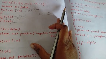 Java program to find Negative element in array in Tamil| Java interview program in Tamil | Java