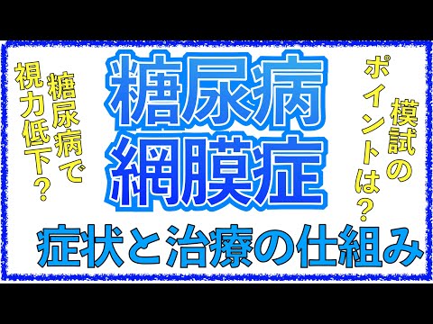 教科書をわかりやすく！「糖尿病網膜症とは」症状や経過、治療の仕組みを解説！