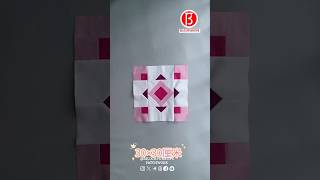 Discover the elegance of symmetry with our pink and white geometric masterpiece