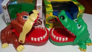 Крокодил дантист. Собака кусающая за руку. Crocodile Dentist. Dog bite hand.