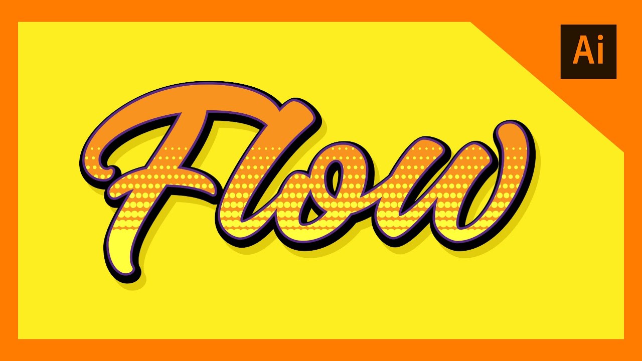 Projeto Completo - Illustrator - Criando lettering com textura - YouTube