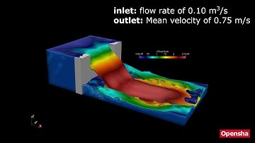 Weir simulation with OpenFOAM