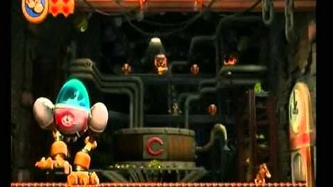 Donkey Kong Country Returns Playthrough Part 9 (RED BUTTONS LOCATION AND BOSS)