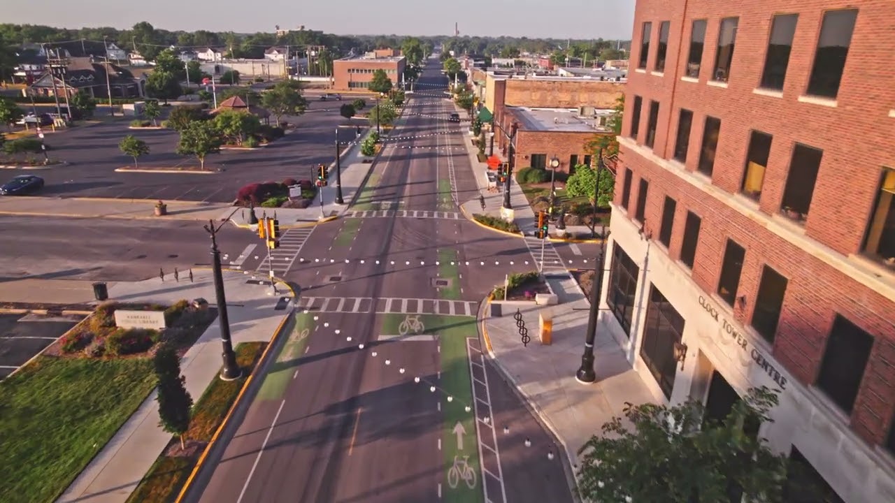 Downtown Kankakee, Illinois 4k Drone Footage YouTube