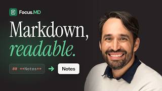 Introducing FocusMD  A Markdown Editor