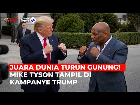 Kejutan di Panggung Kampanye Trump! Mike Tyson Tiba-Tiba Muncul, Penonton Sambut Meriah