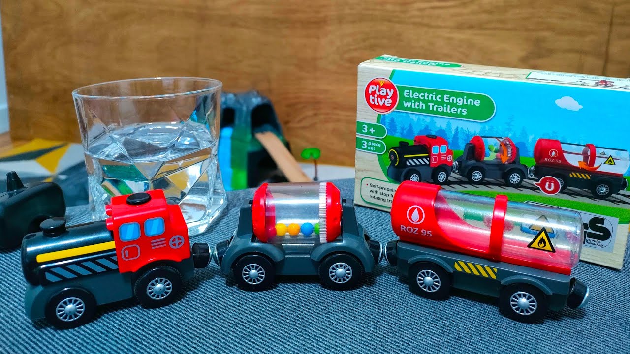 set for wooden train track Playtive 🚂🚃🚃🚃 YouTube