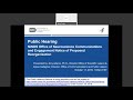 Public Hearing: NINDS Office of Neuroscience Communications and Engagement Proposal