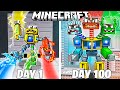 I Survived 100 Days as WUBBOX in HARDCORE Minecraft!