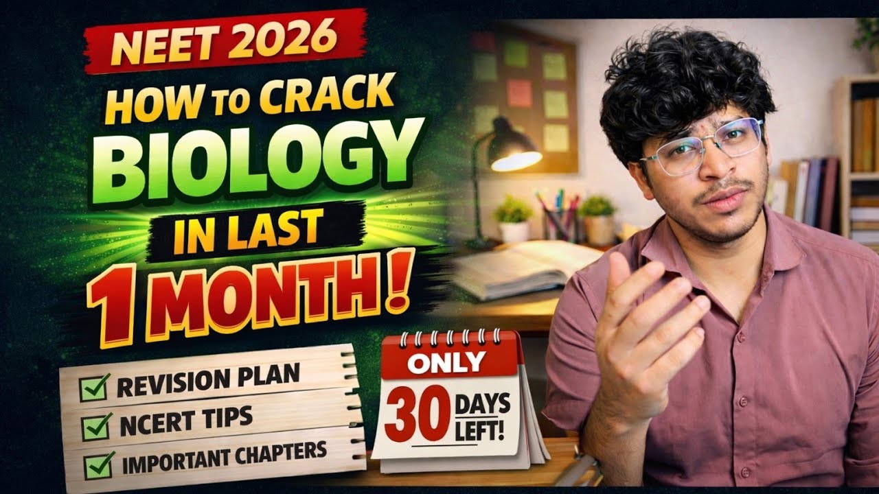 How to Complete Biology for NEET 2026 in Just 30 Days | NCERT Strategy ...