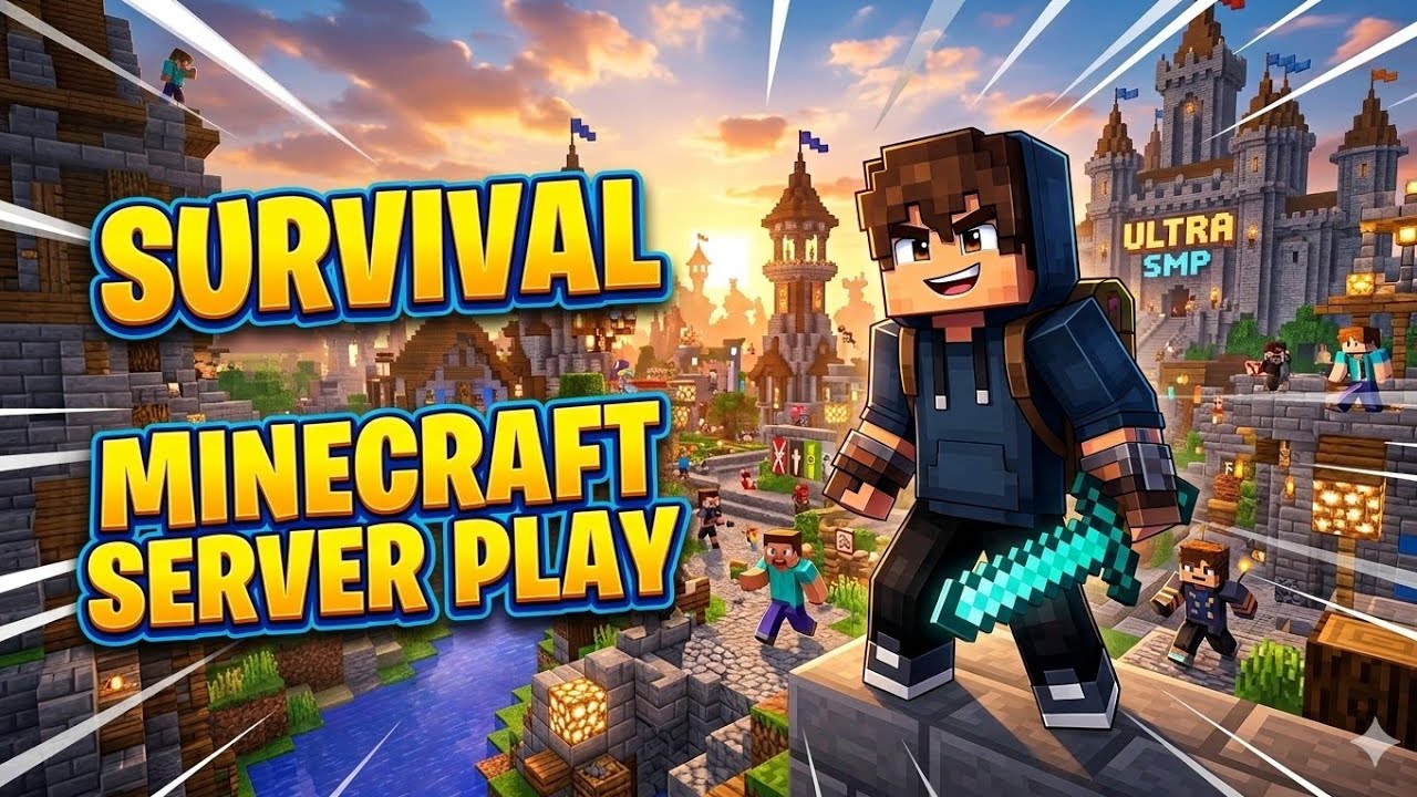 Play Server Minecraft my own Minecraft public server play with subscribers ️ - YouTube